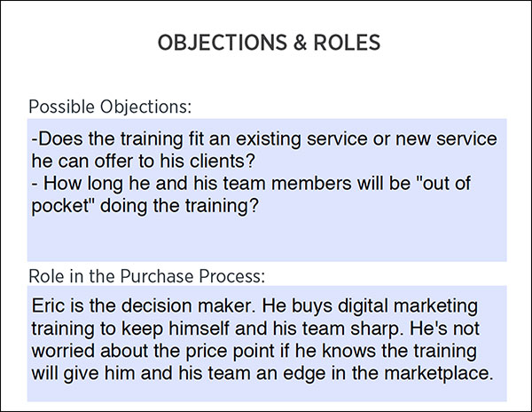 Customer Avatar: Objections & Role in The Purchase Process