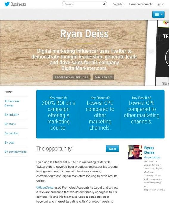 Ryan Deiss Twitter Ad Case Study