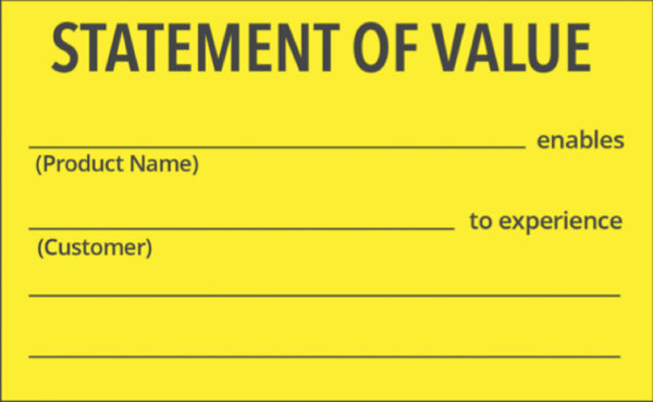 Statement of Value Template