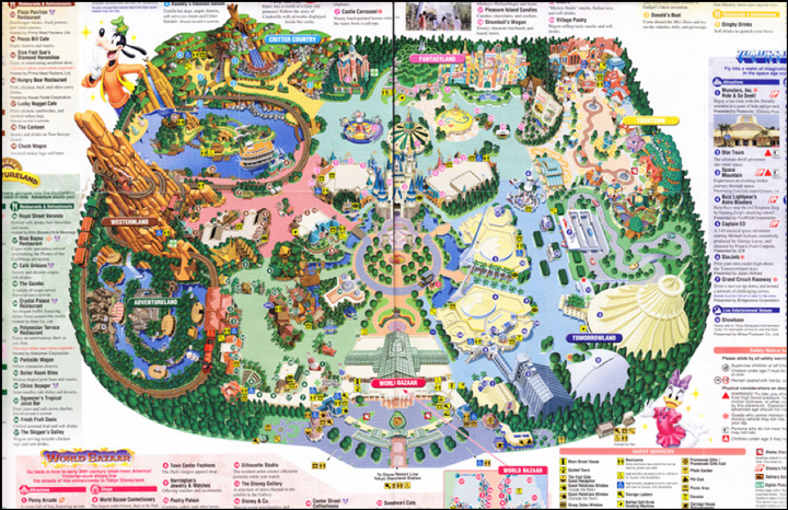 Disney amusement park directory