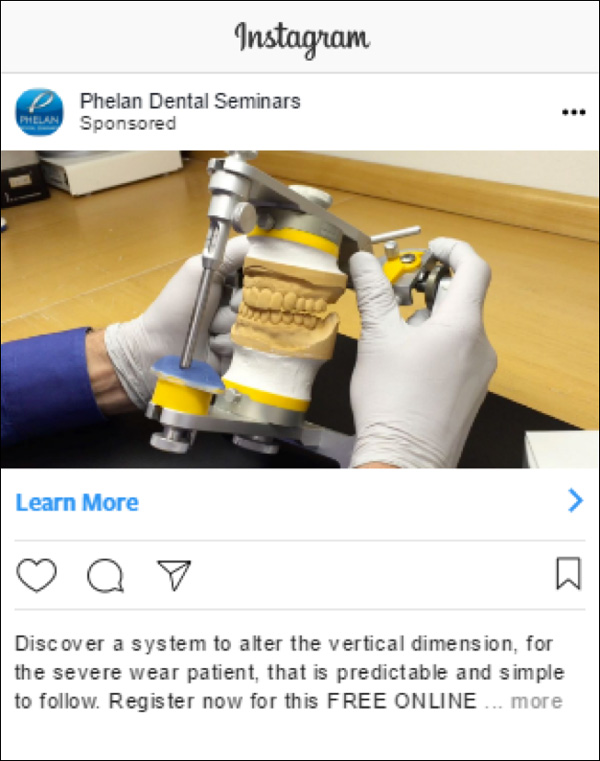 Phelan Dental Paid Instagram Ad #2