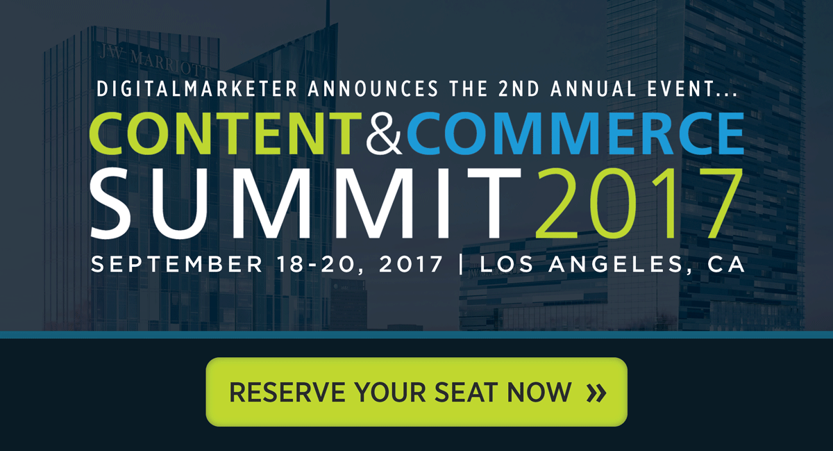 Reserve your seat at Content & Commerce 2017.