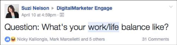 A community content example for DigitalMarketer Engage