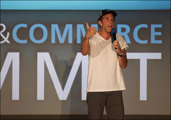 Jesse Itzler during his keynote at Content & Commerce Summit 2017