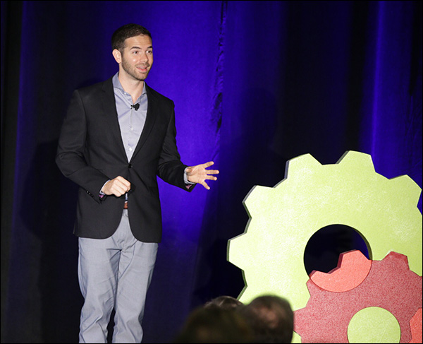 Ryan Moran during his presentation at Content & Commerce Summit 2017