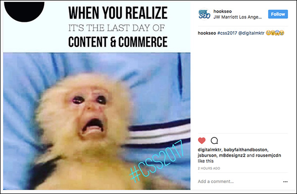 Content & Commerce Summit 2017 social share