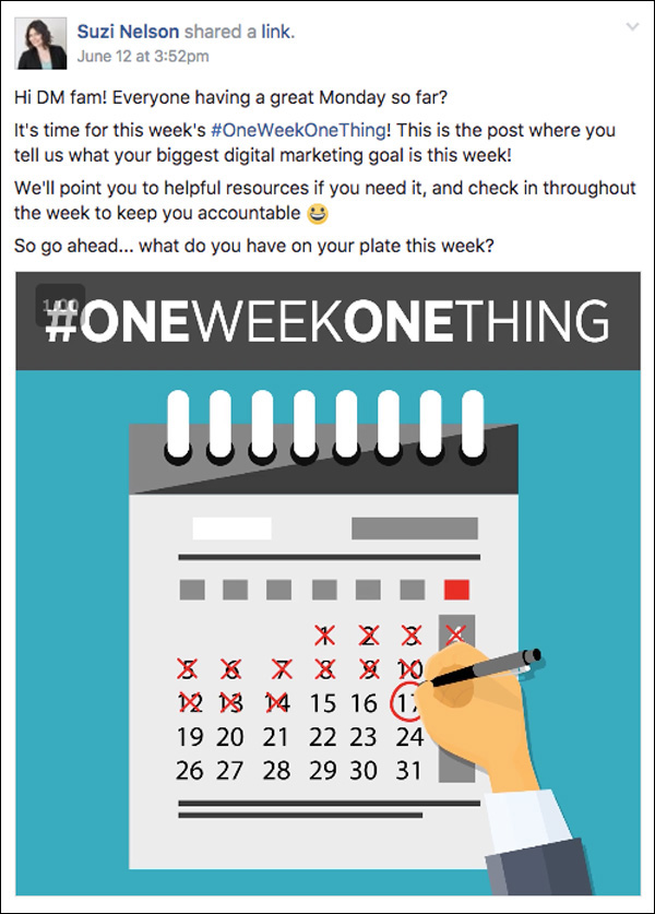 DigitalMarketer Engage One Week One Thing