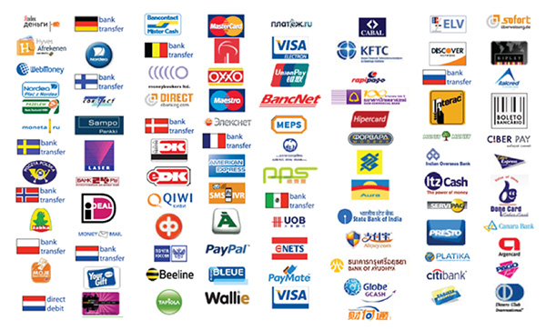 The many, many different payment options