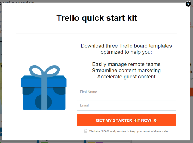 Trello starter kit Lead Magnet