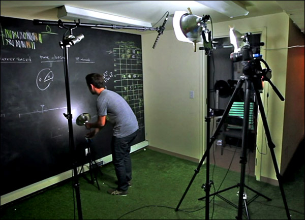 An example of a simple video studio