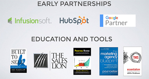 The early partnerships of Clymb: Infusionsoft, HubSpot, Google Partner