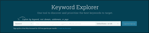 Keyword Research Tool Moz Keyword Explorer