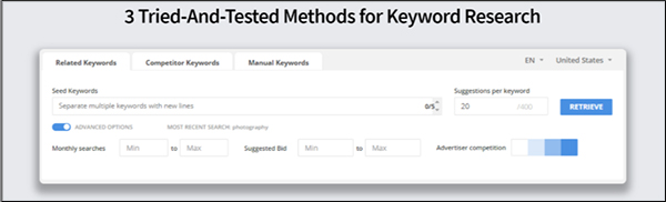 keyword research tool LongTailPro
